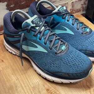 Brooks Adrenaline GTS 18 Mens Size 10 WIDE Running Shoes Blue Teal  Sneakers